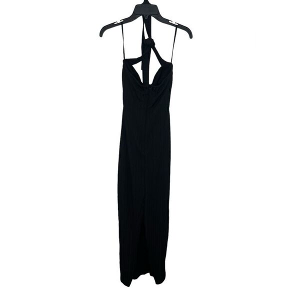 Rumer The Label x Revolve Black Sorrento Criss Cross Halter Maxi Dress Large - Picture 3 of 12